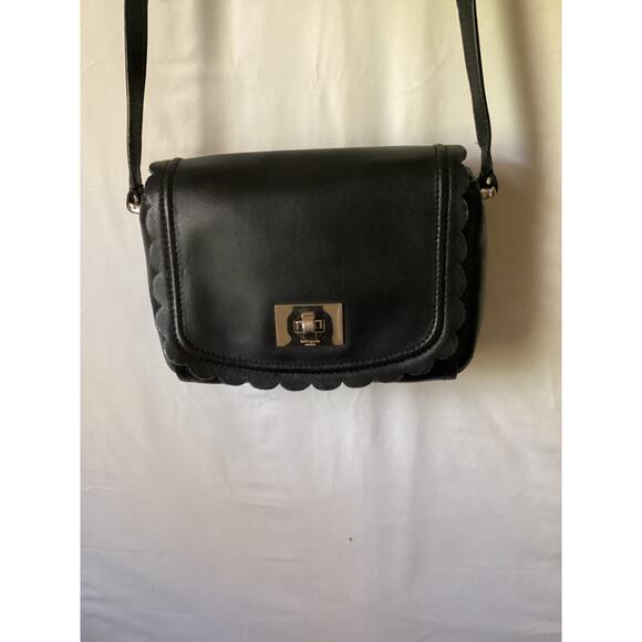 2634 Kate Spade Jasmin Maple Crossbody Bag w/Scalloped Edges Black 10" x 7" x 3" - Picture 10 of 10